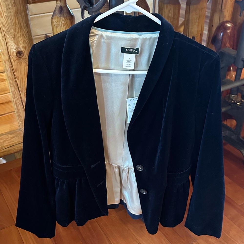 J. Crew Women's Midnight Velvet Blazer